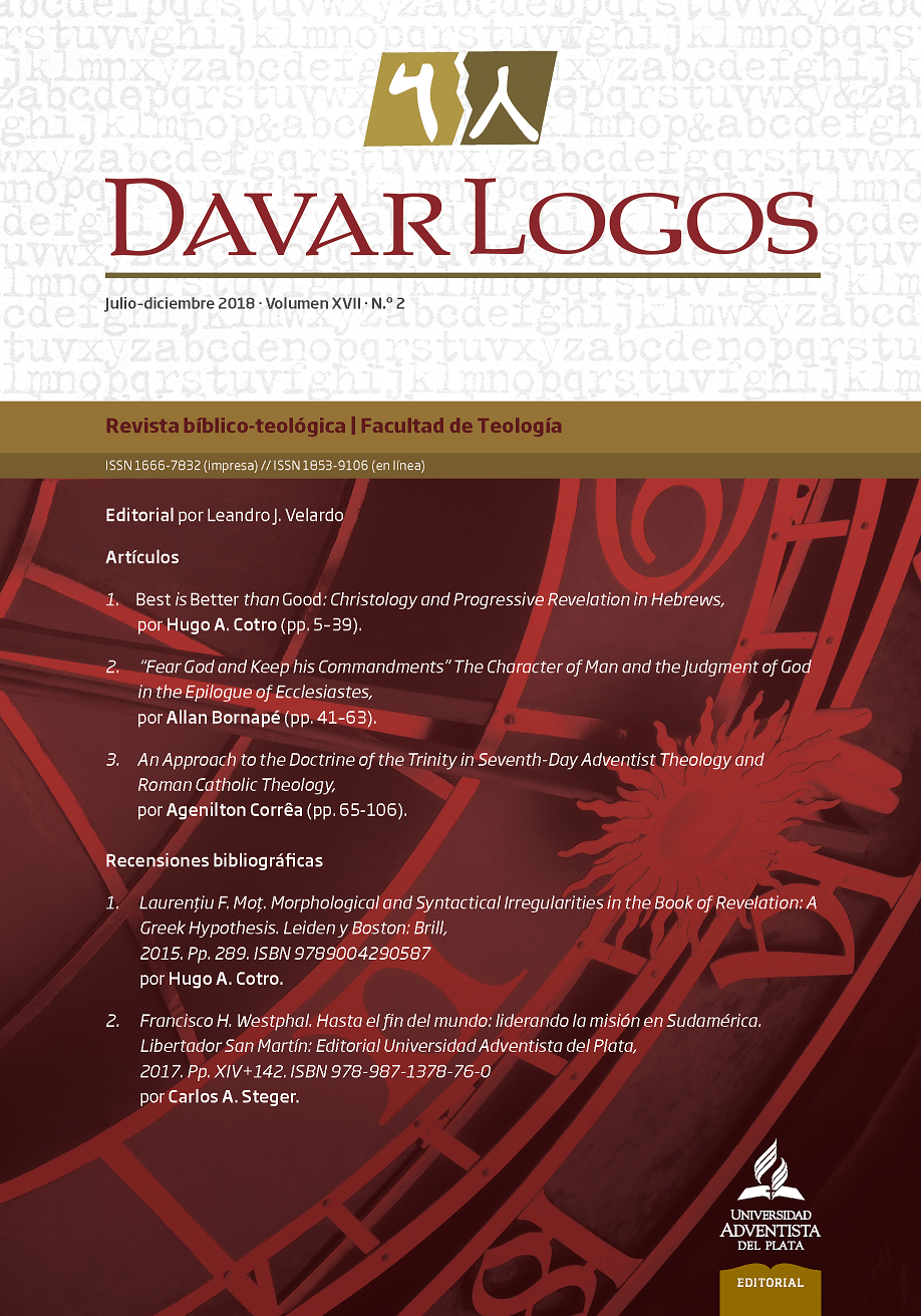 					View Vol. 17 No. 2 (2018): DavarLogos
				