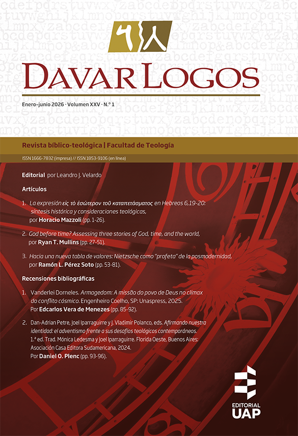 					Ver Vol. 25 Núm. 1 (2026): DavarLogos
				