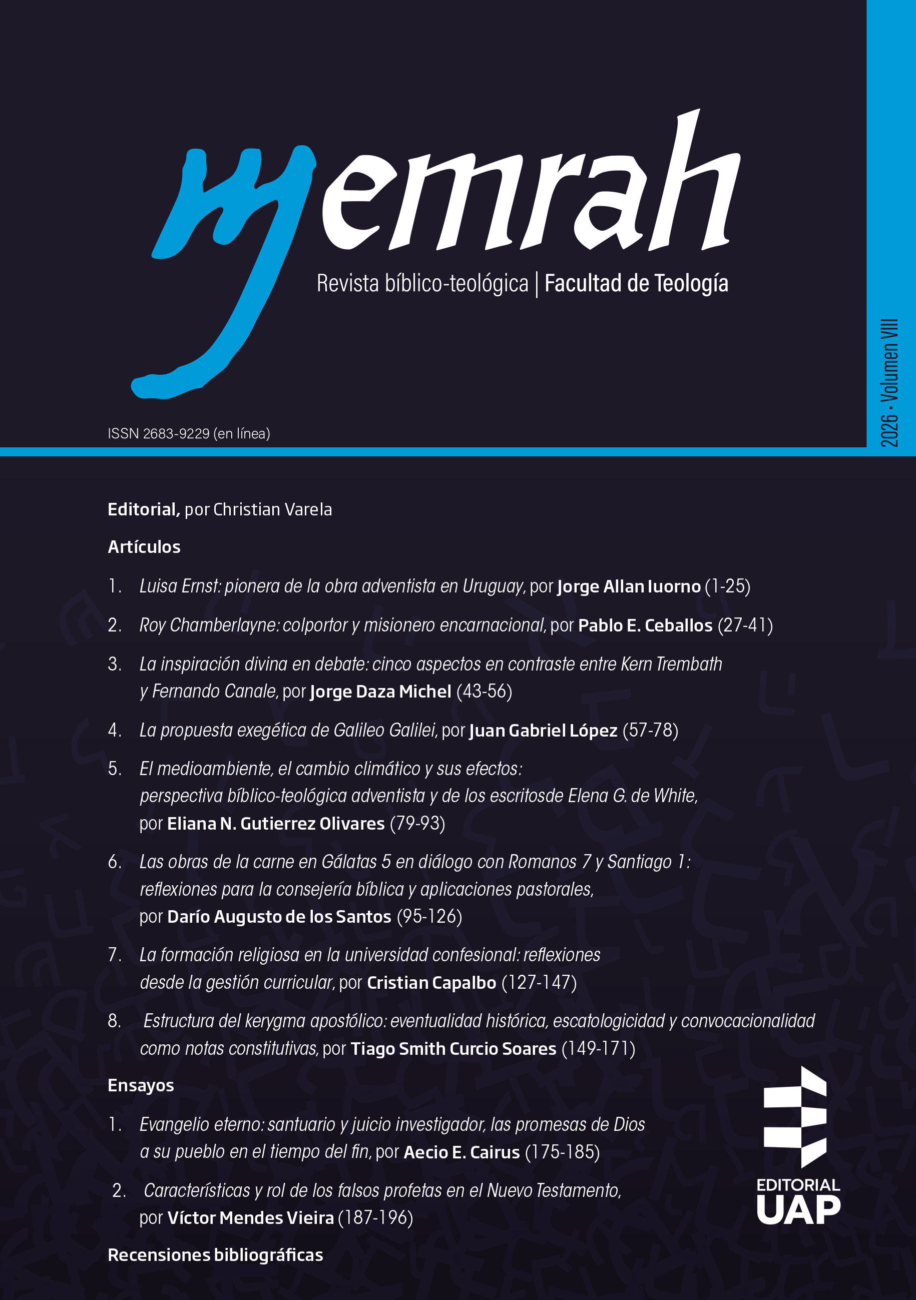 					Ver Vol. 8 (2026): Memrah
				