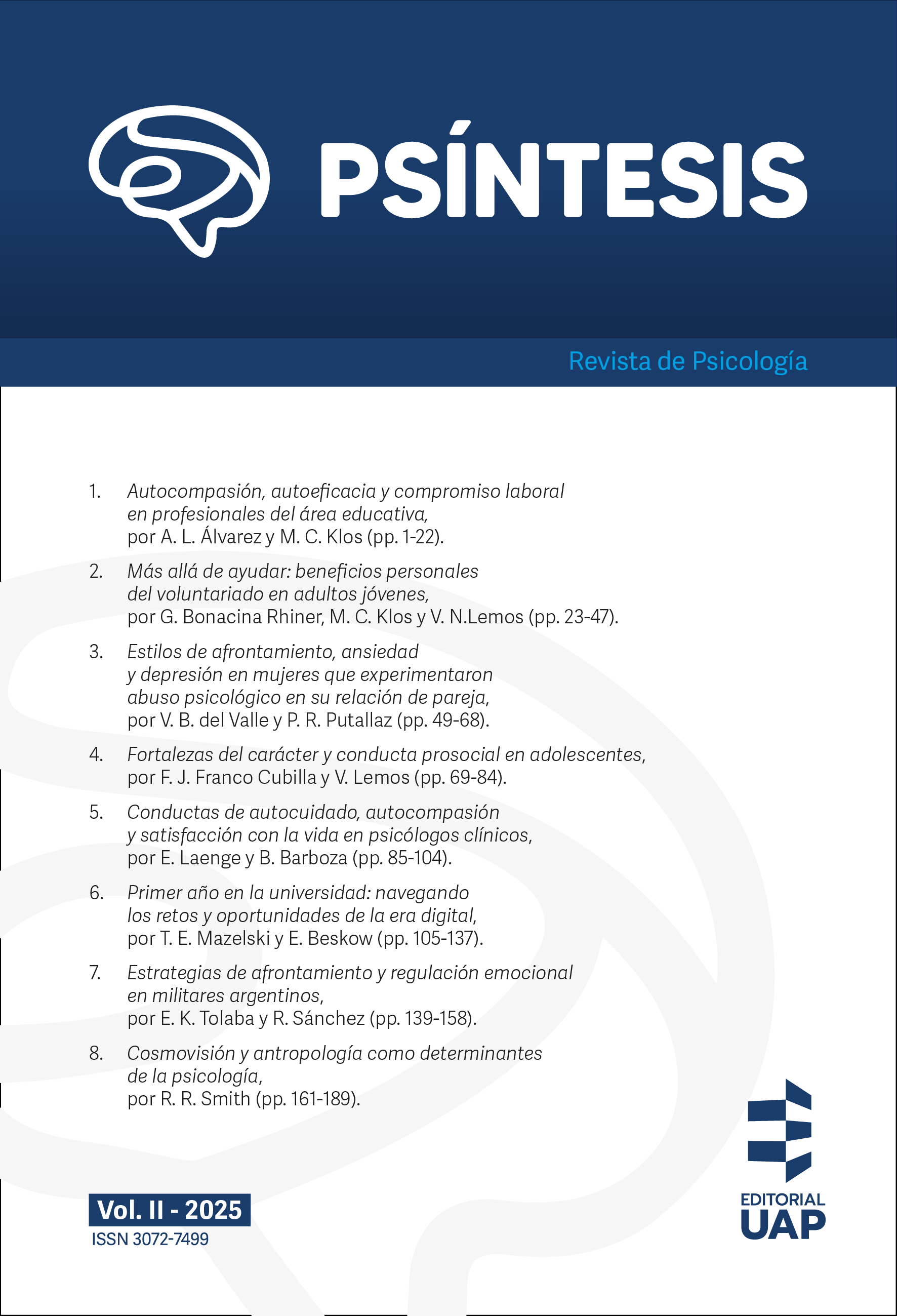 					Ver Vol. 2 (2025): Psíntesis
				